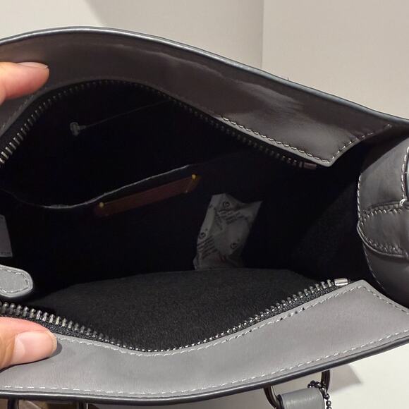 Coach Men's Dylan Tote Bag In Signature Canvas CCG37 Grey/Charcoal - Picture 6 of 12